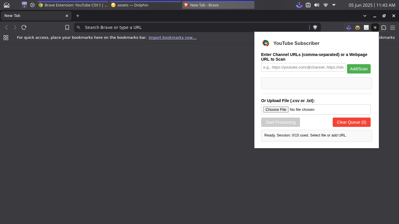 Extension Popup Screenshot